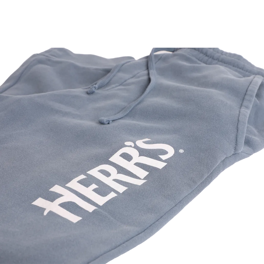Herr's joggers mjukisbyxor bomull vit logo