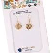 Herrs Pretzel Earrings kringelörhängen, 18K guldpläterade