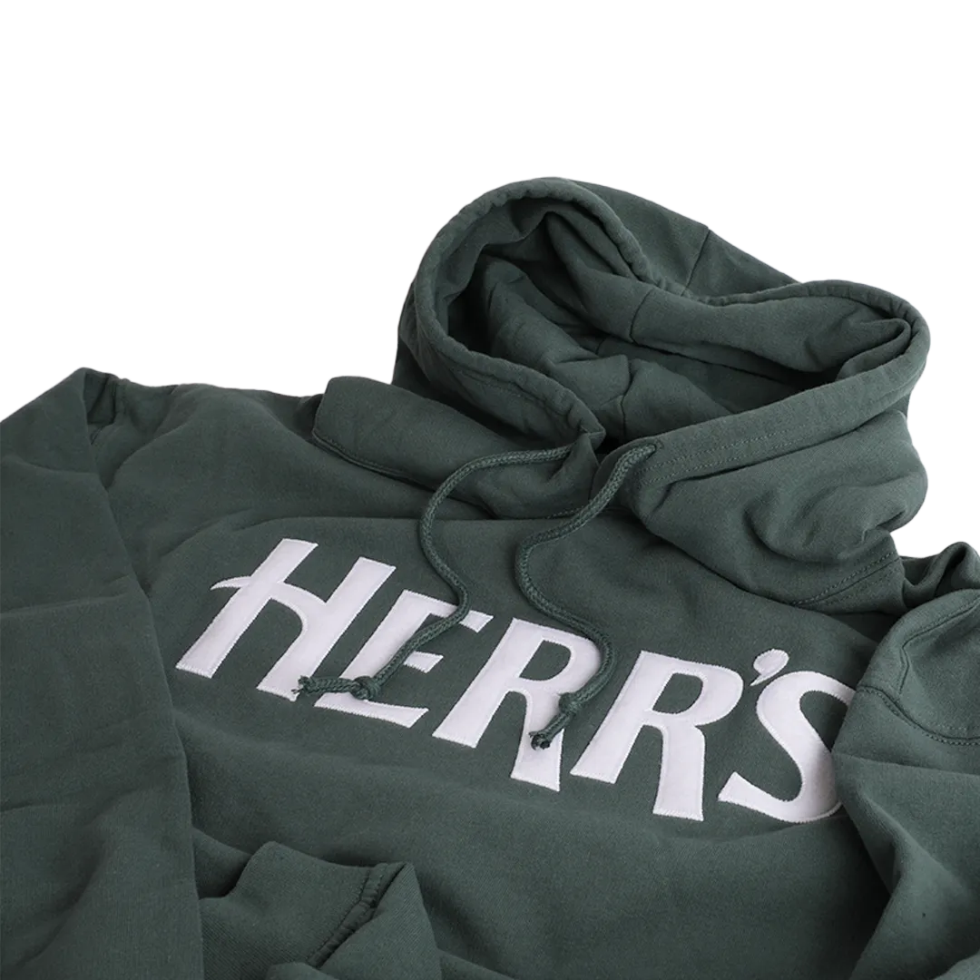 Herrs Hoodie huvtröja med vit logga