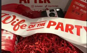 Chomps Wife of the Party sash band