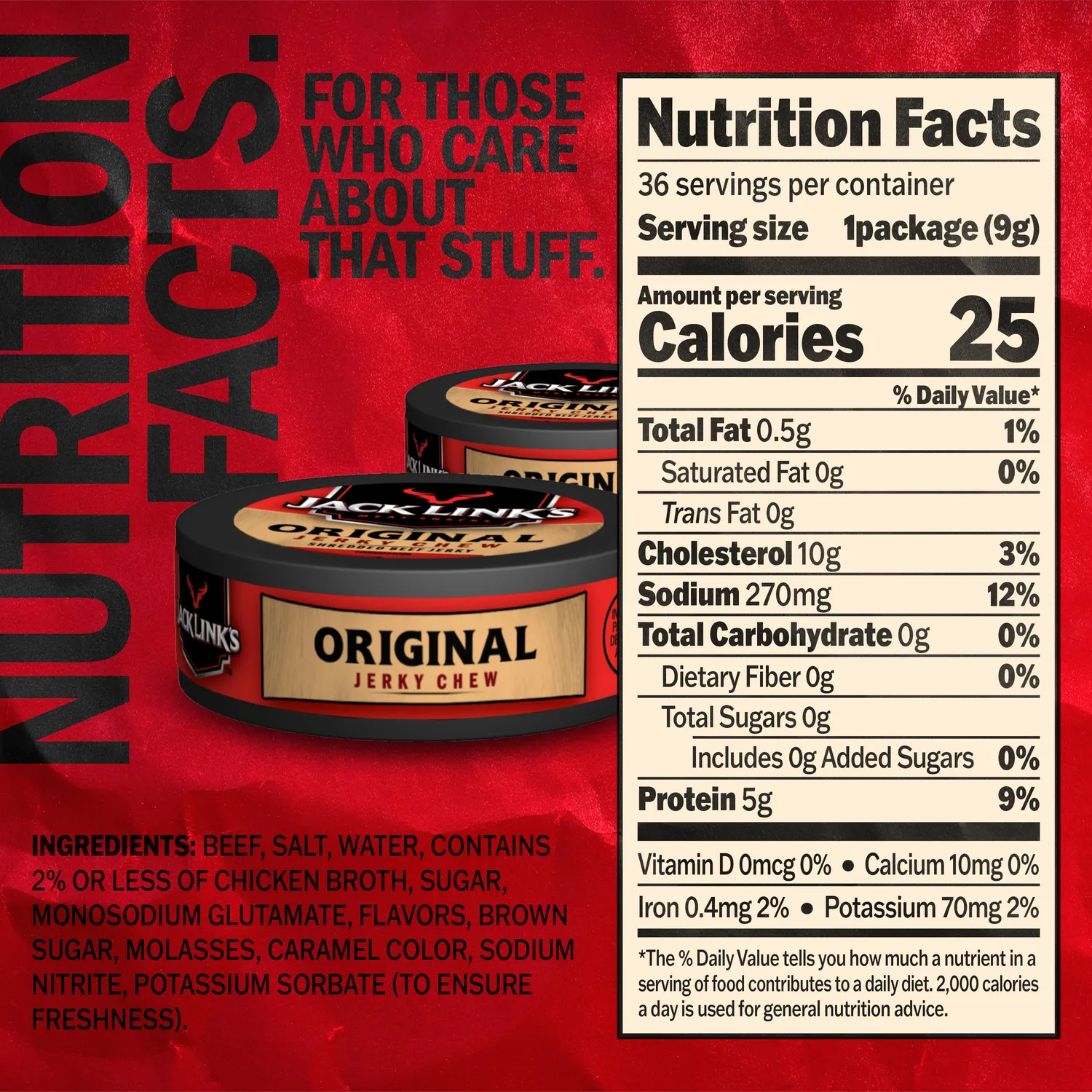 Jack Link's Beef Jerky Chew jerky protein