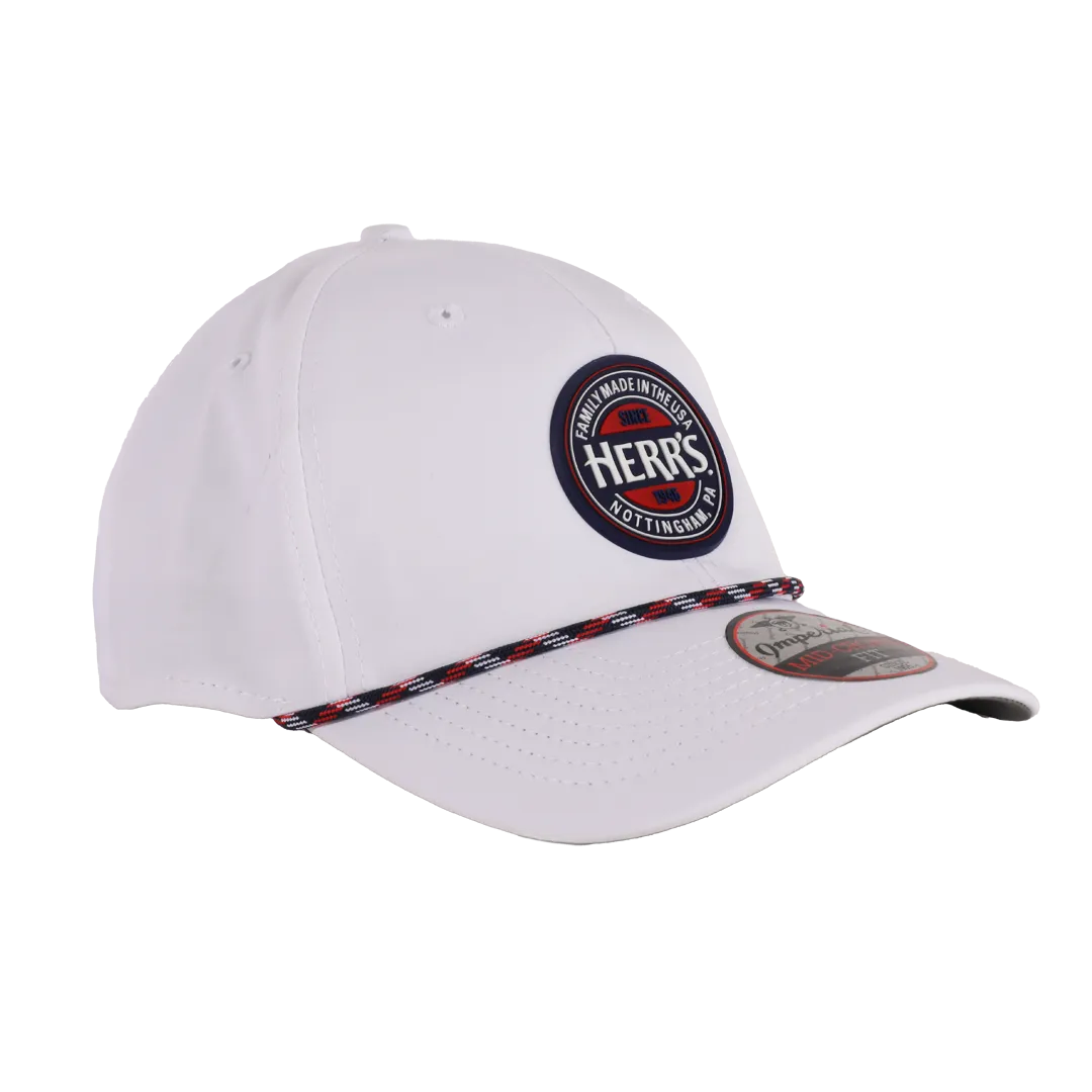 Herr's Imperial White Hat vit keps med logga