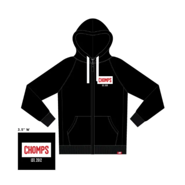 Chomps Est 2012 sweatshirt svart