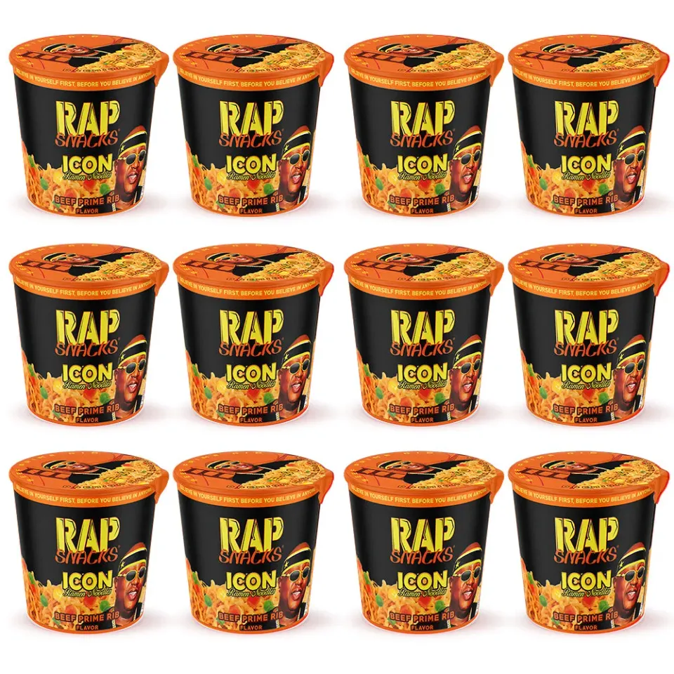 Rap Snacks E-40 Icon ramen oxe 12-pack prime rib