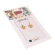Herrs Pretzel Earrings kringelörhängen, 18K guldpläterade
