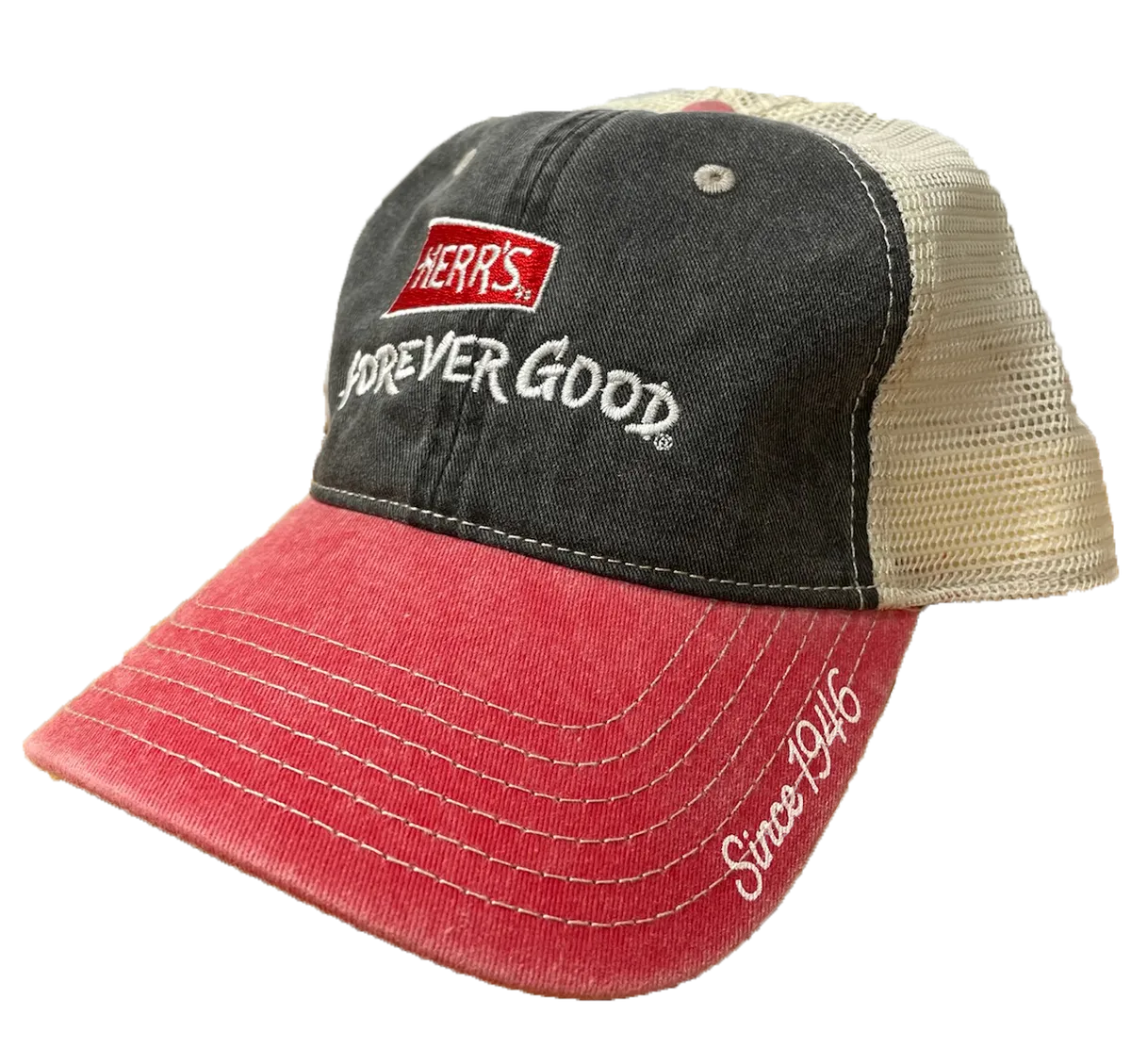 Herrs Forever Good Trucker Hat truckerkeps röd-svart