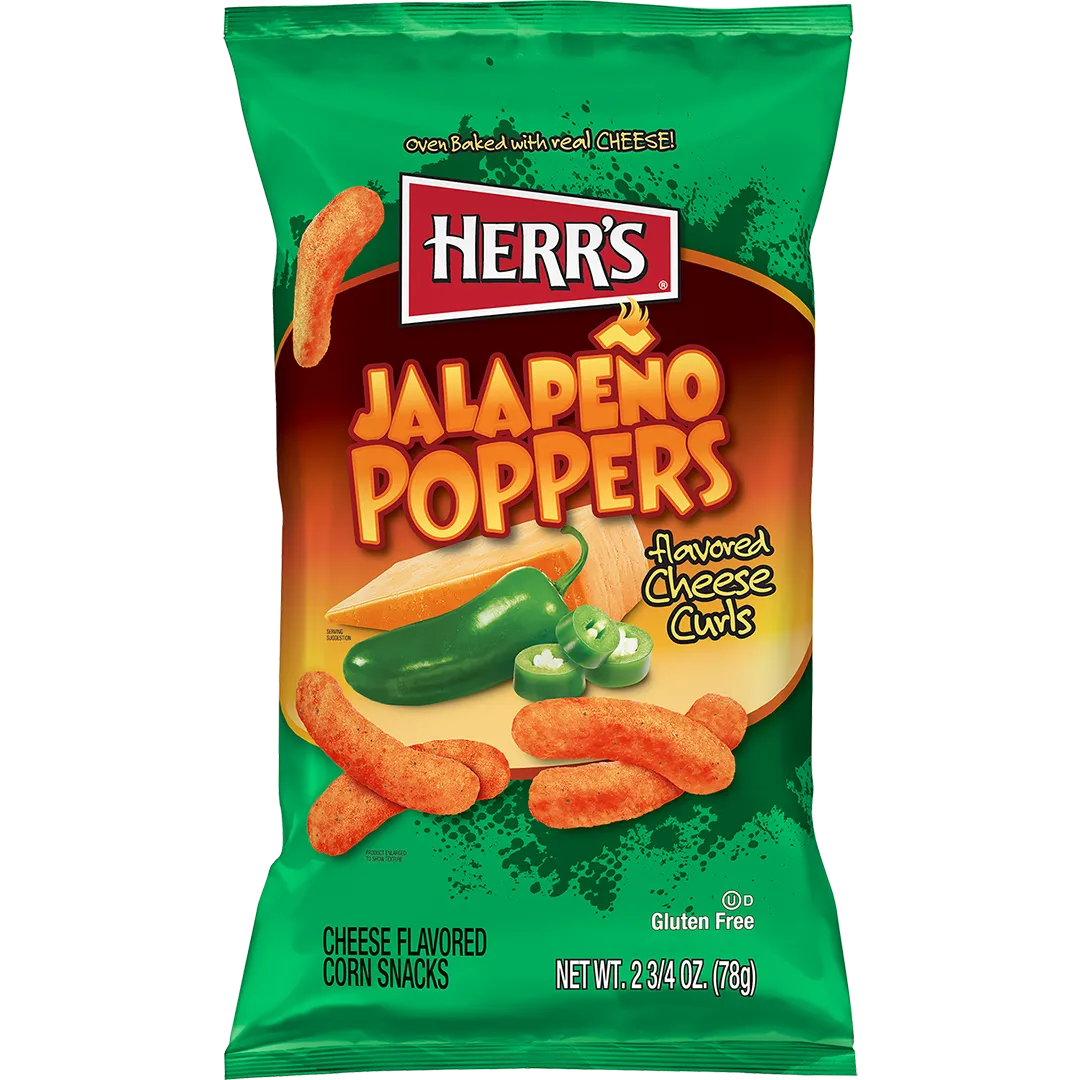 Herr's Jalapeño Poppers ostbågar cheddar sting