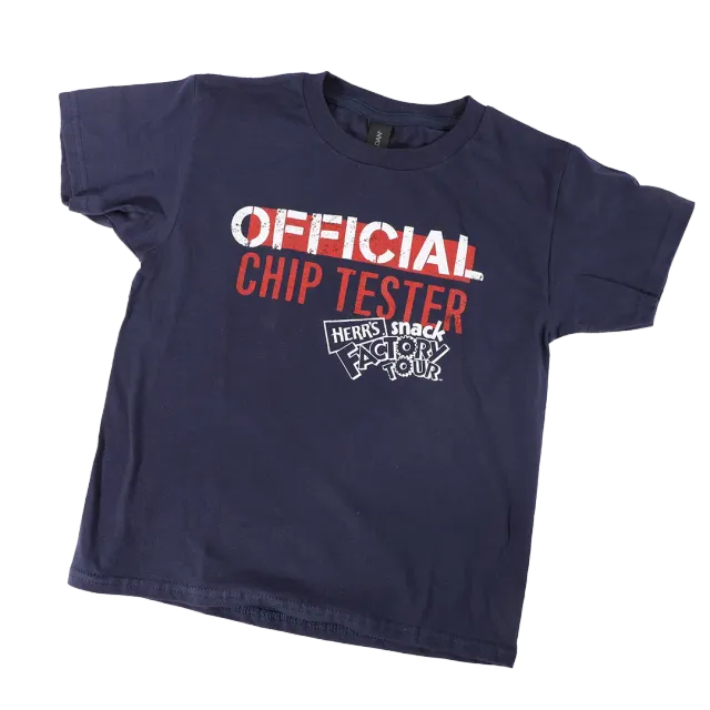Herr's Official Chip Tester Kid's Tee t-shirt marinblå