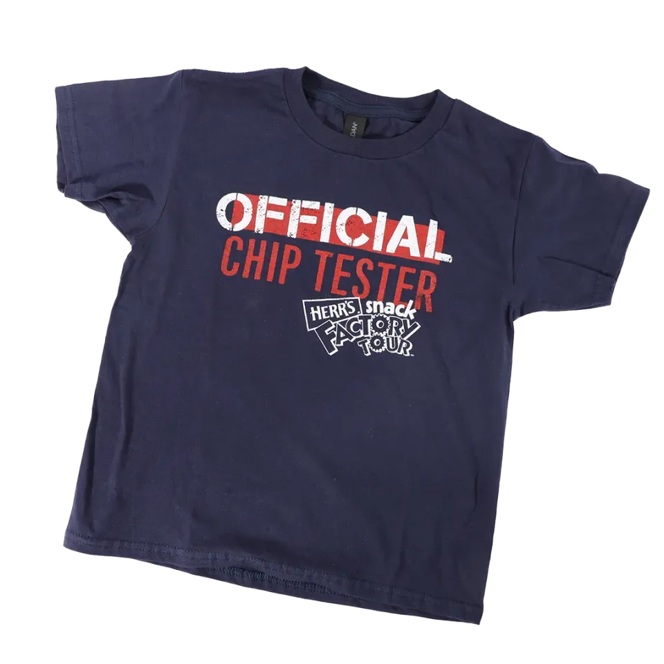 Herr's Official Chip Tester Kid's Tee t-shirt marinblå
