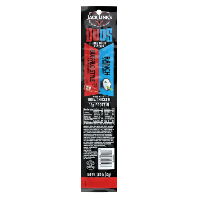 Jack Link's Duos Buffalo Ranch kycklingsticks starka