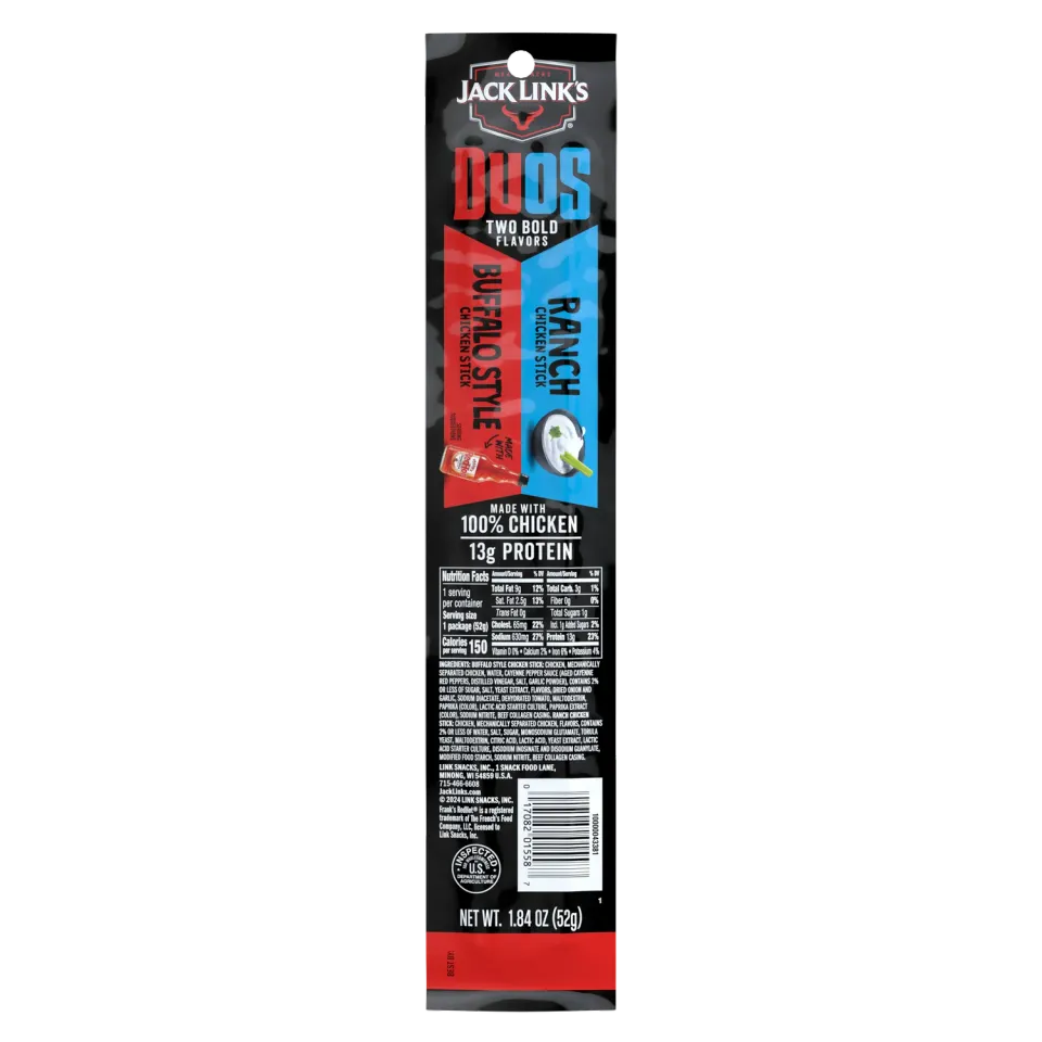 Jack Link's Duos Buffalo Ranch kycklingsticks starka