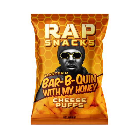 Rap Snacks Master P Bar-B-Quin Honey cheese puffs