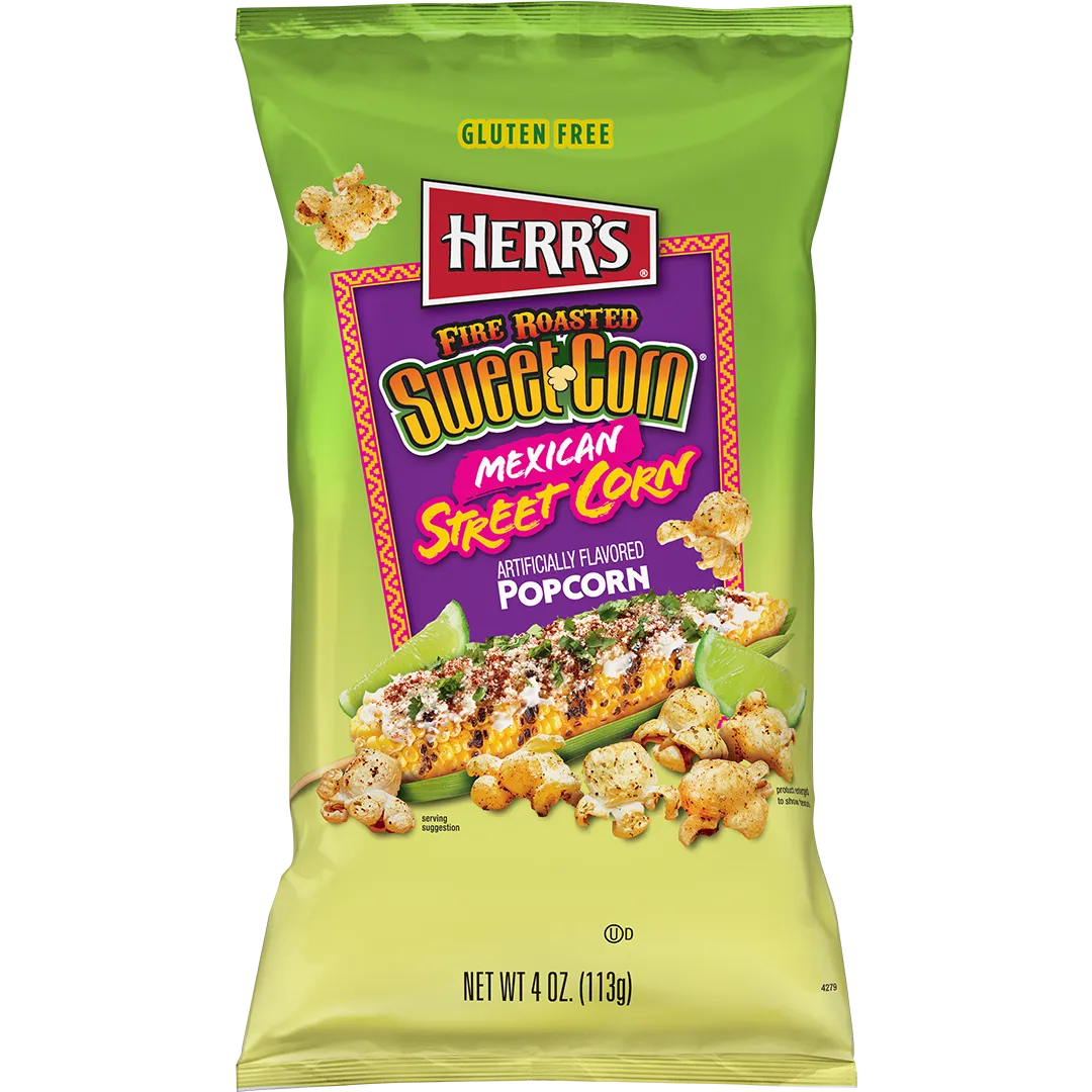 Herrs Fire Roasted Sweet Corn popcorn mexikansk street corn