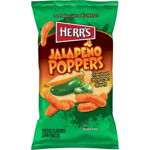 Herr's Jalapeño Poppers ostbågar cheddar sting