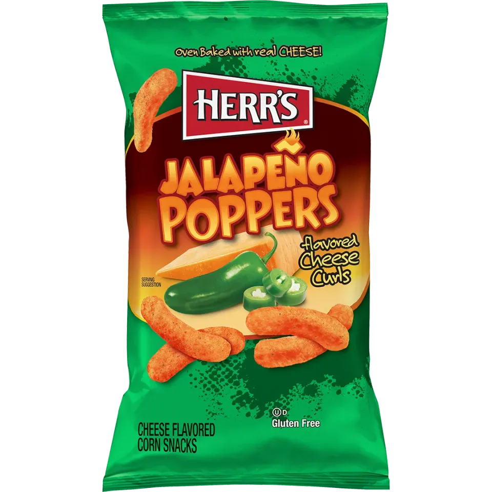 Herr's Jalapeño Poppers ostbågar cheddar sting