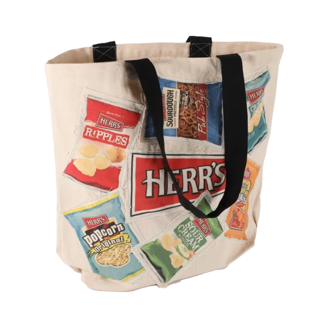 Herrs Canvas Tote tygkasse med logotyp