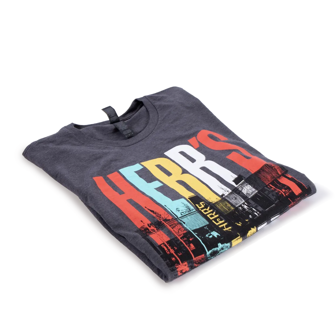 Herr's Snack Factory t-shirt mörkgrå tryck
