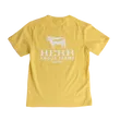 Herr's Angus Farm t-shirt barn gul 100% bomull