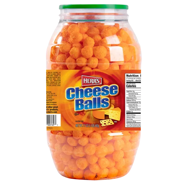 Herrs Cheese Ball ostbollar ugnsbakade