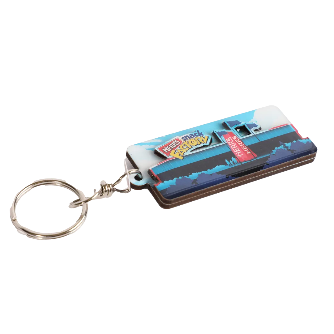Herr's VC Building Keychain nyckelring besökscenter