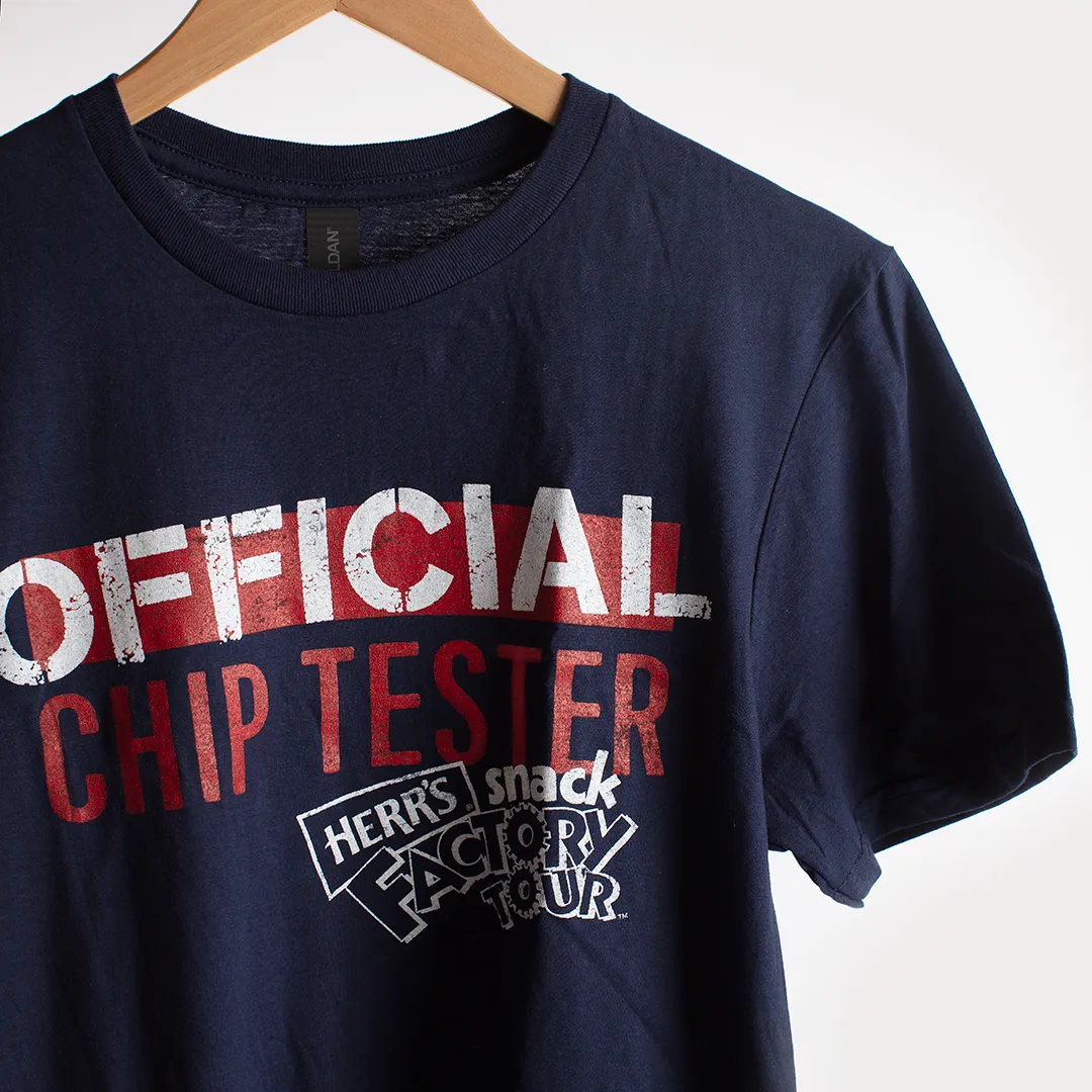 Herr's Official Chip Tester t-shirt marinblå