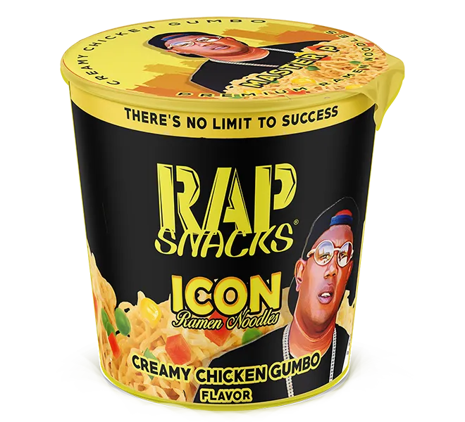 Rap Snacks Master P Creamy Chicken Gumbo ramennudlar krämig