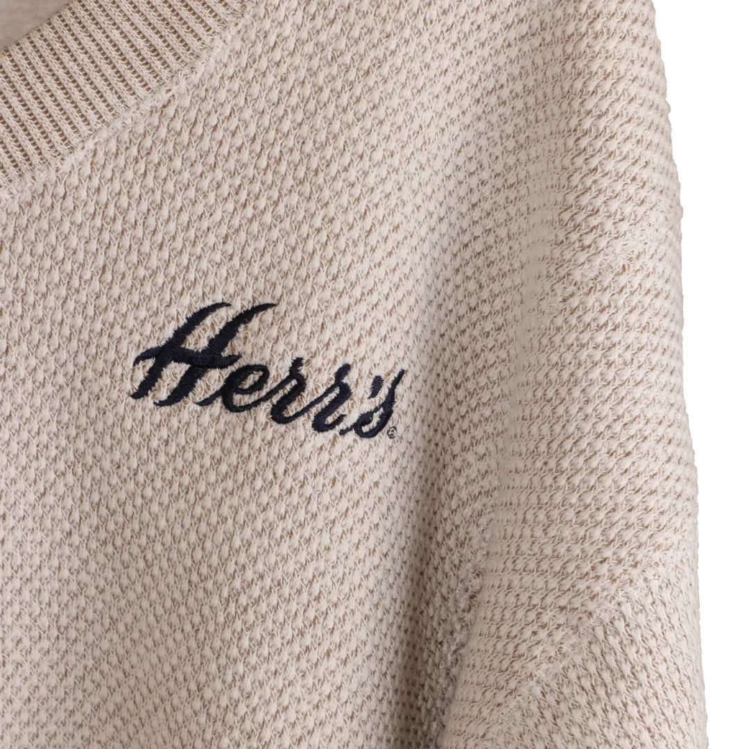 Herr's Women's Popcorn V-Neck tröja v-ringad bomull