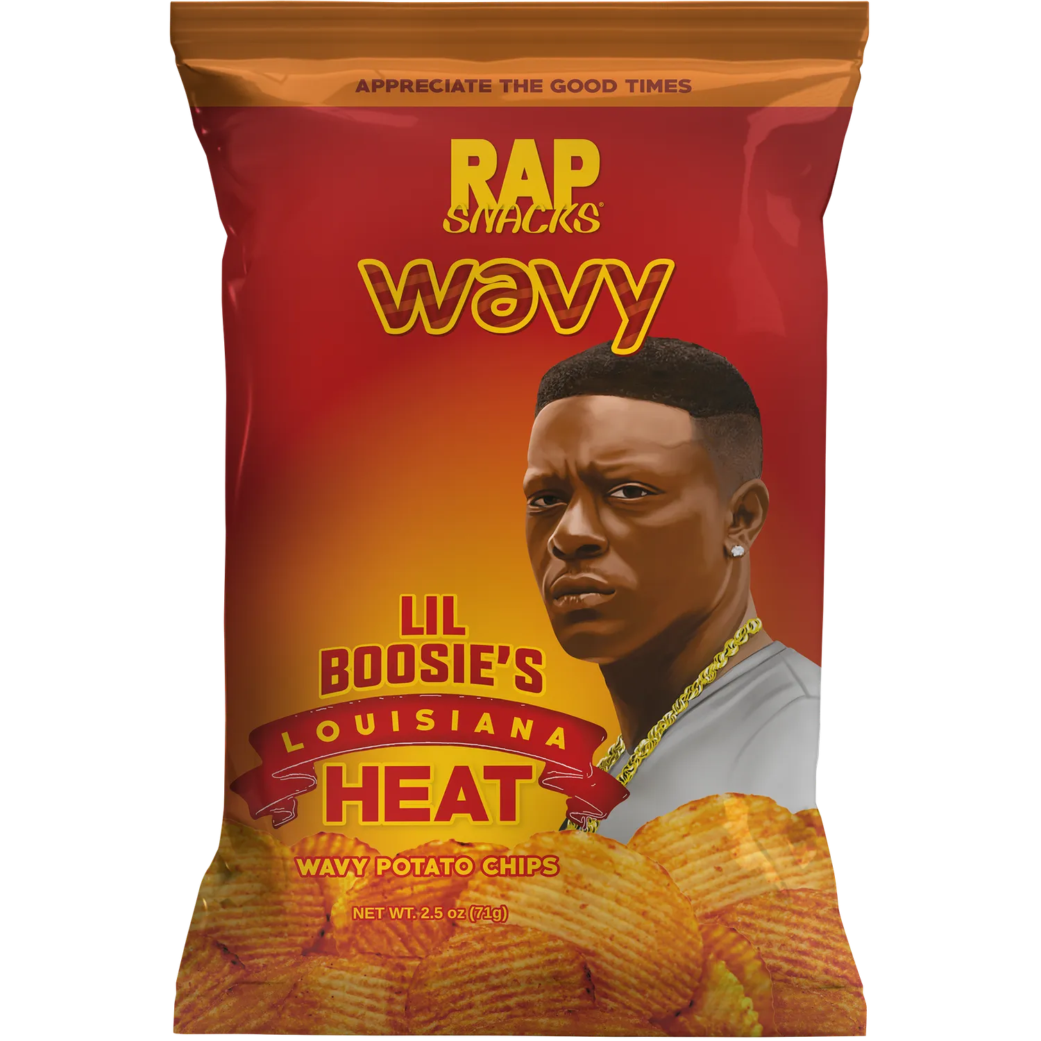 Rap Snacks Lil Boosie Louisiana Heat wavy chips