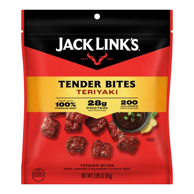 Jack Link's Teriyaki Beef Tender Bites beef jerky teriyaki