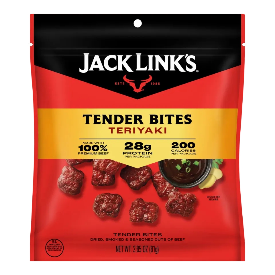 Jack Link's Teriyaki Beef Tender Bites beef jerky teriyaki